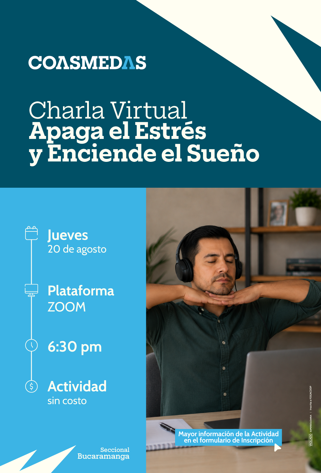 Charla Virtual: Apaga el Estrés y Enciende el Sueño